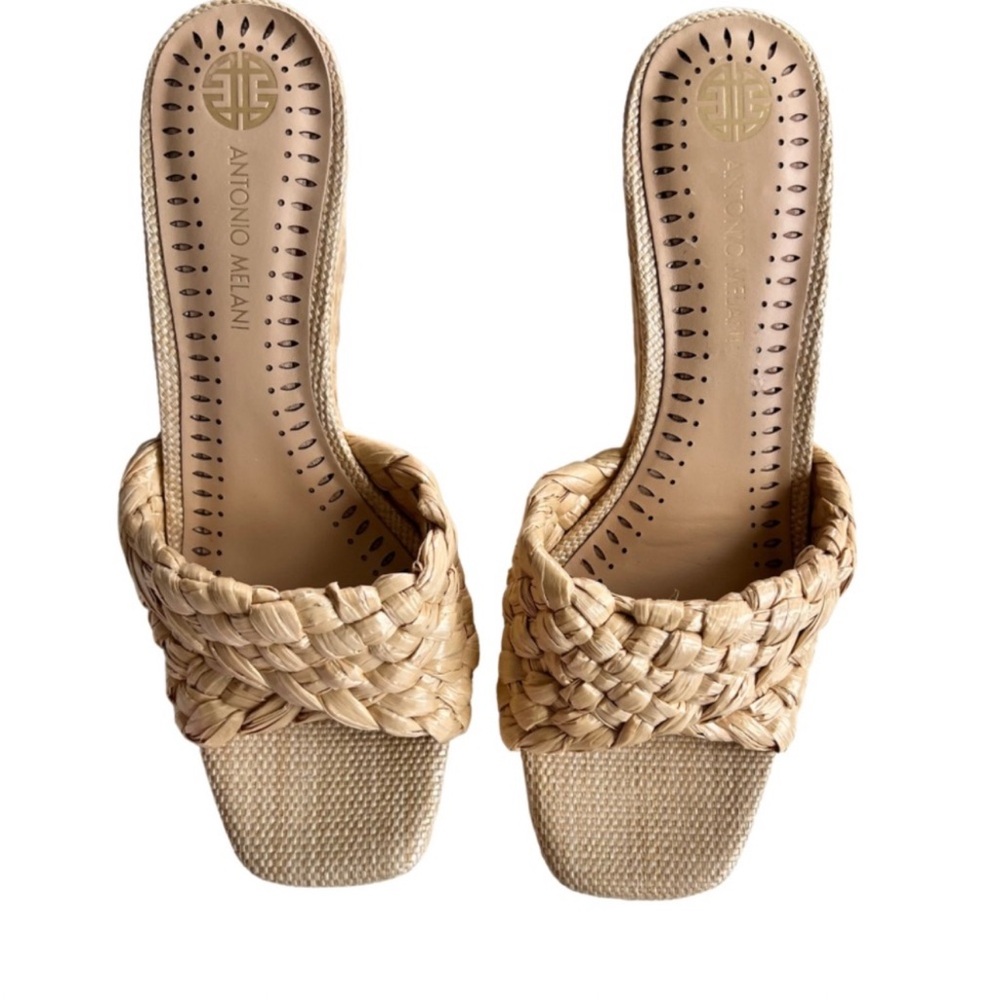 ANTONIO MELANI Tan Wedge Shoes - Picture 2 of 2